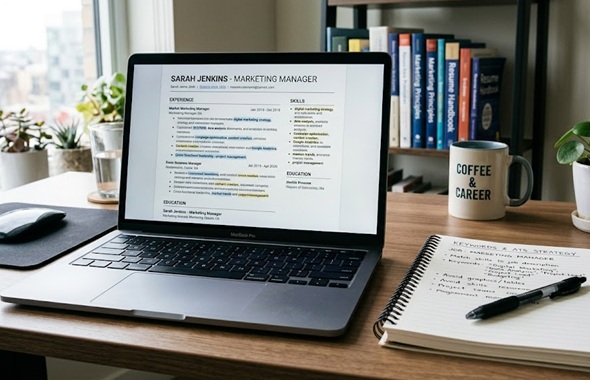 Resume keywords for job titles and industries in an ATS-friendly resume