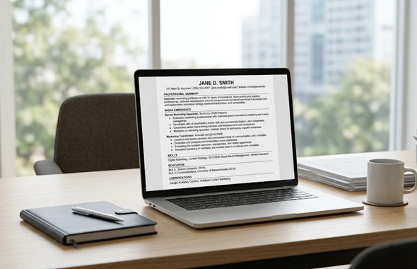 Resume templates with clean ATS-friendly resume format for job applications