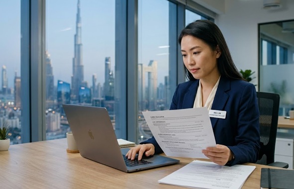 Resume Writer for UAE Jobs creating an ATS-friendly professional resume