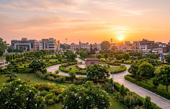 Scenic view of Veer Kunwar Singh Park in Arrah, Bihar, representing Resume Writing Services Arrah and career development.